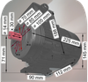 Elektromotor Serie Weiß 2004001 0,09 KW 56 A 2 polig B3