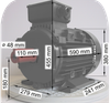 D Mot Elektromotor B34kl Fuß-Flansch-Bauform Fuß/Flanschmotor